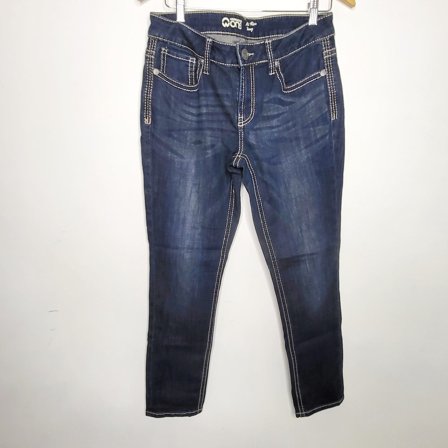 DZAV1 - Warehouse One mid rise skinny jeans, size 31 SHORT, good condition