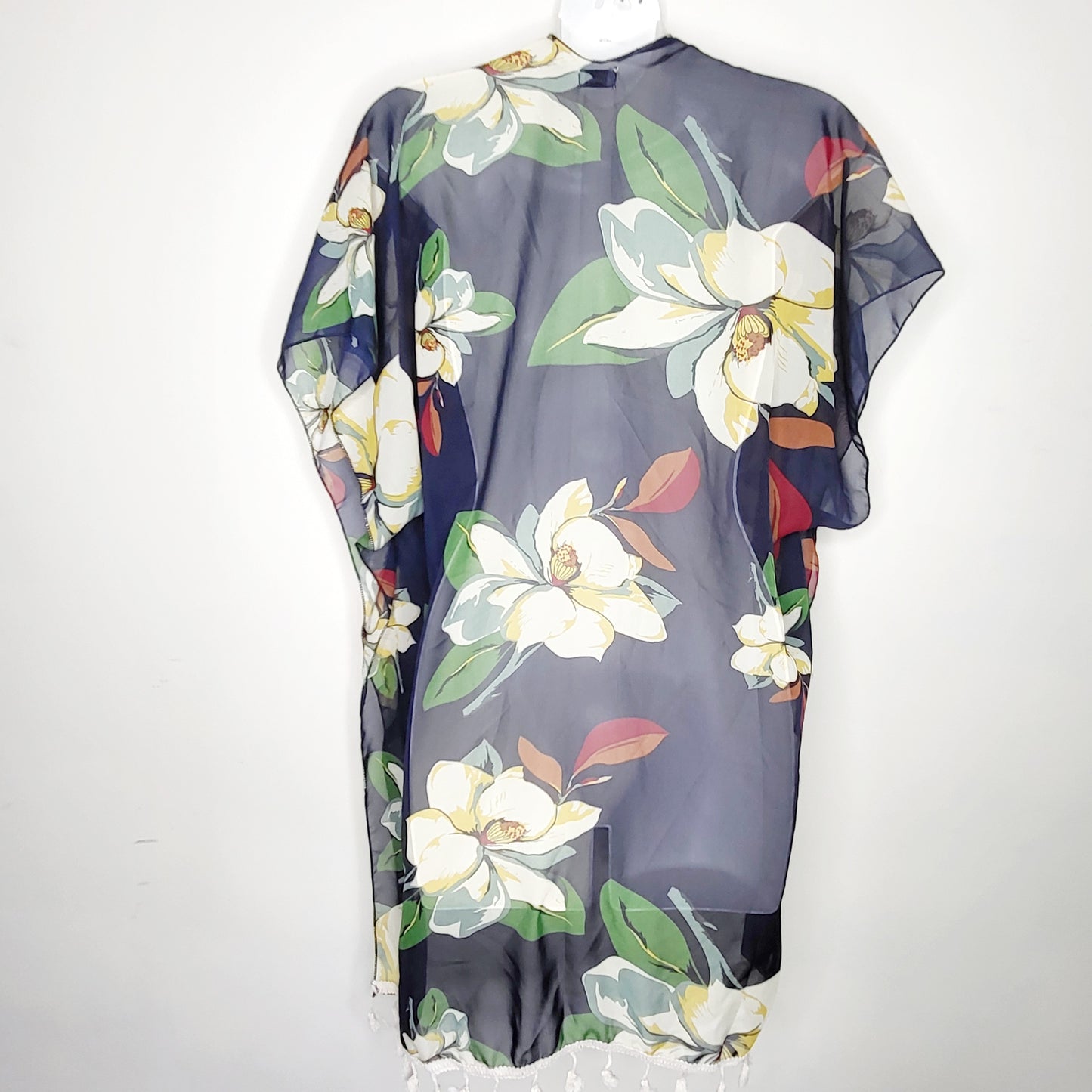 RVOS2 - Kismet navy floral kimono top, one size fits all