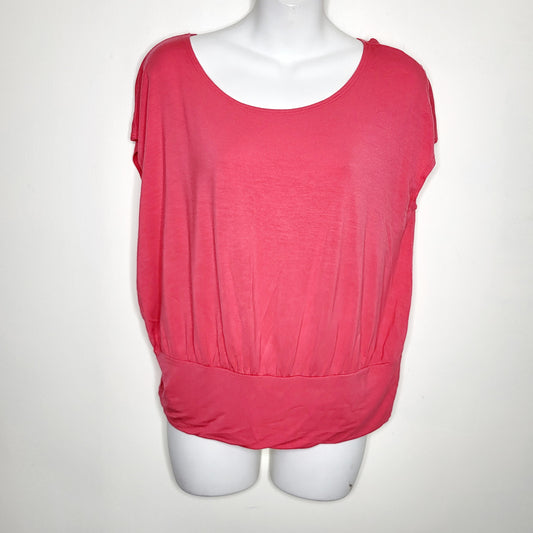 NBRD1 - K and C pink loose fit dolman top. Size large