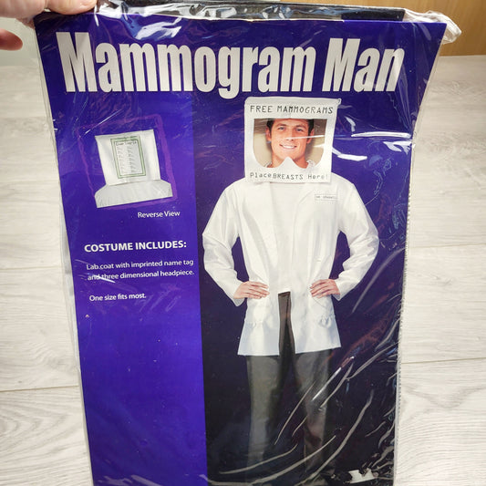 SPLT1 - NEW -  Mammogram Man costume. One size fits most