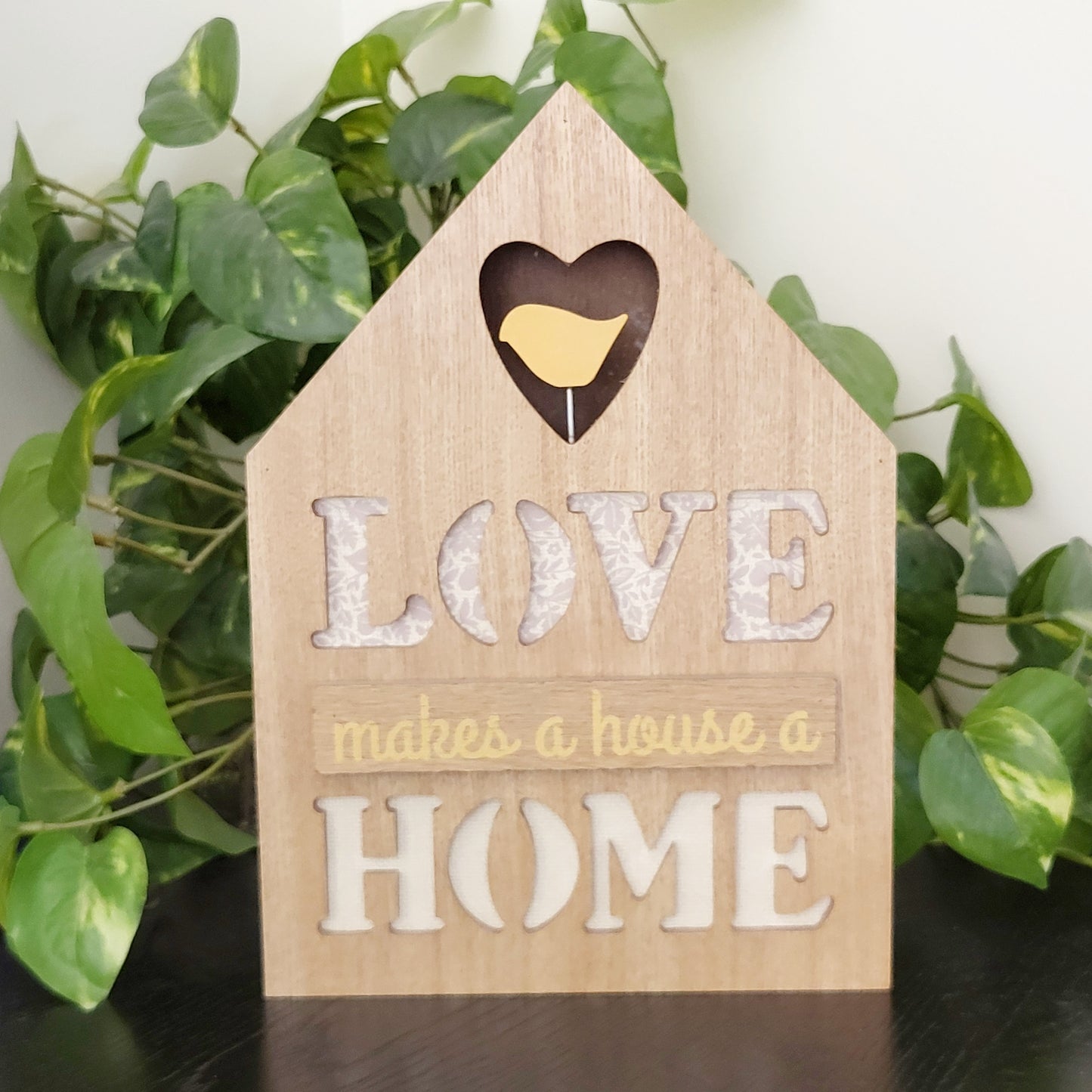 JLSN - Wooden "Love Makes a House a Home" wall hanging