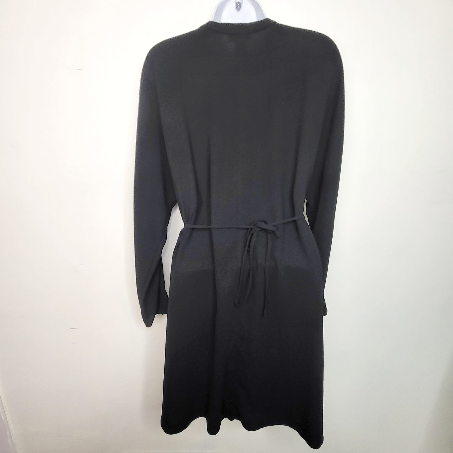 ALXS1 - Wilfred Aritzia black midi dress with tie waist. Size 6