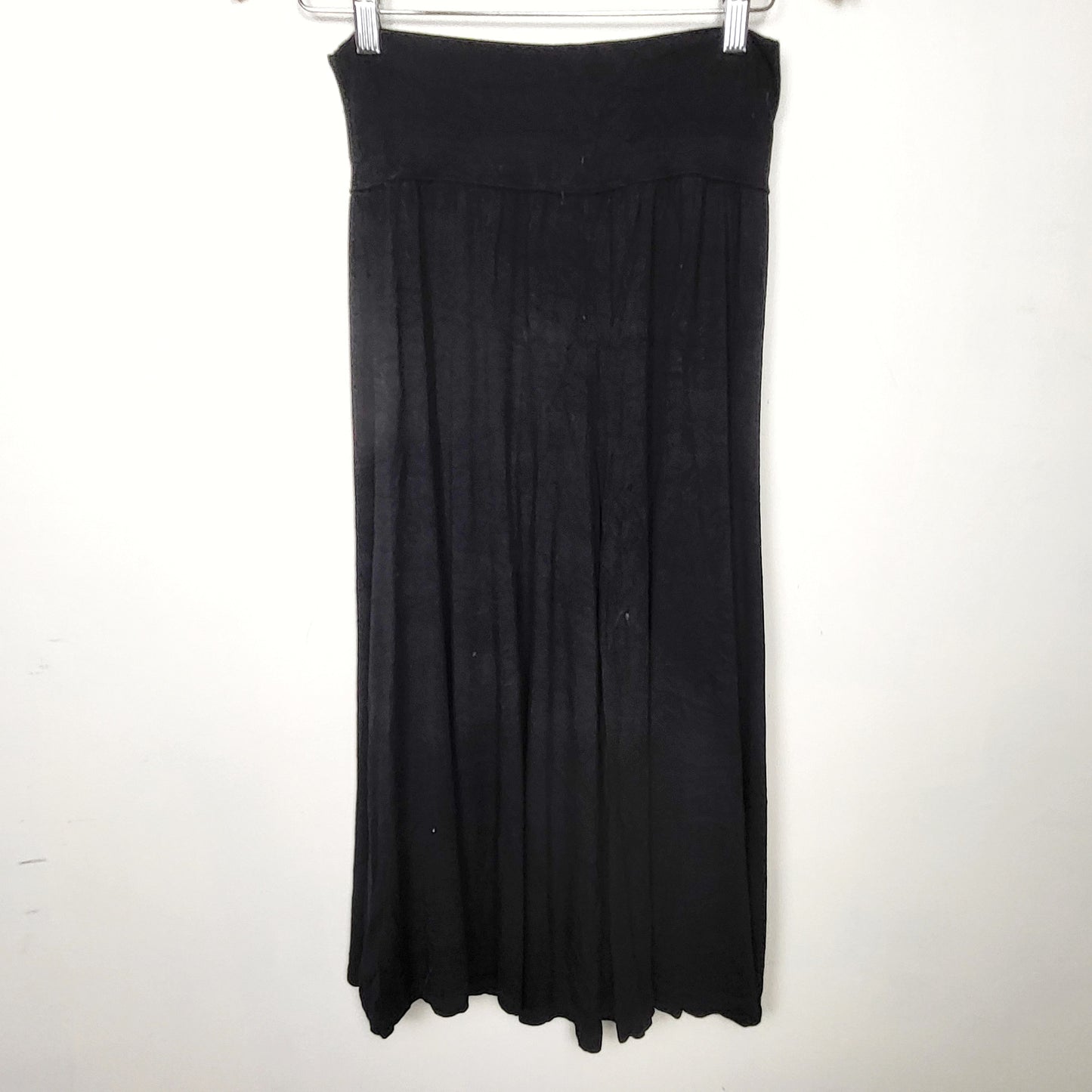 KRSP2 - One Illusion black (possibly bamboo) palazzo pants. Size as a XS/Small