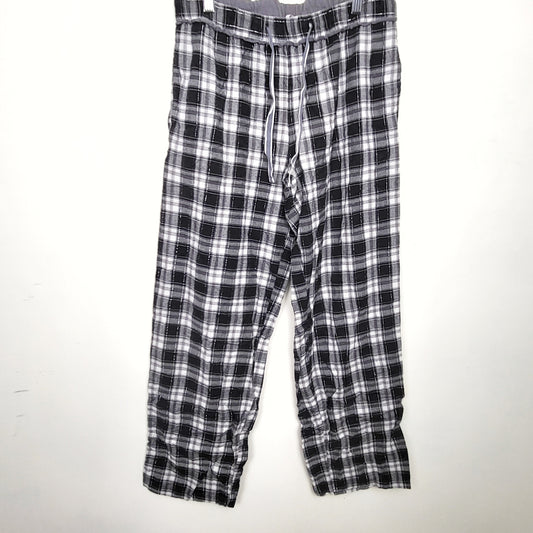 DZAV3 - La Vie en Rose plaid PJ pants with sparkle threading. Size small