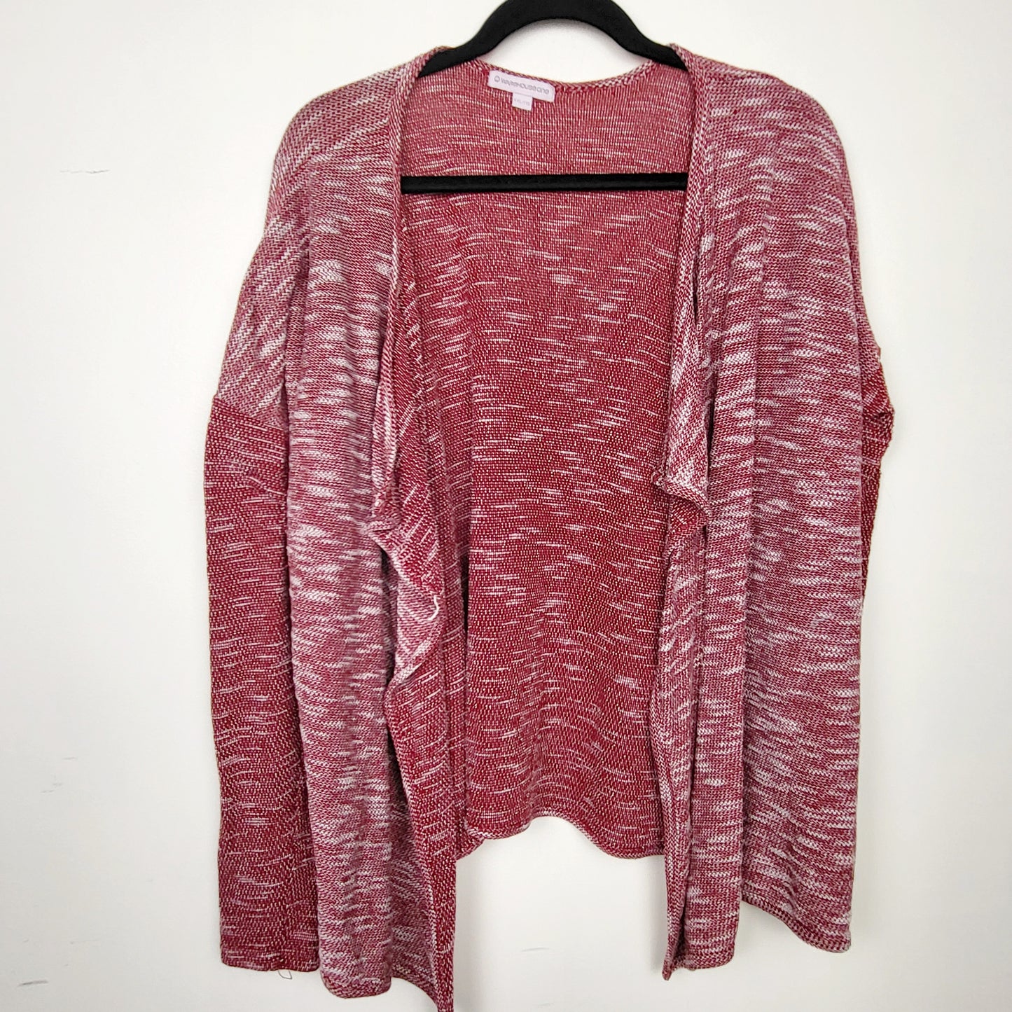 BSAC1 - Warehouse One red marled waterfall sweater. Size XXL