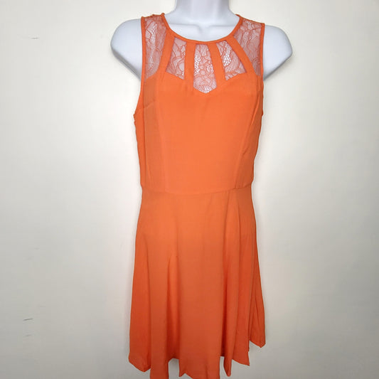 DPAR1 - Forever 21 orange sleeveless dress. Size Small