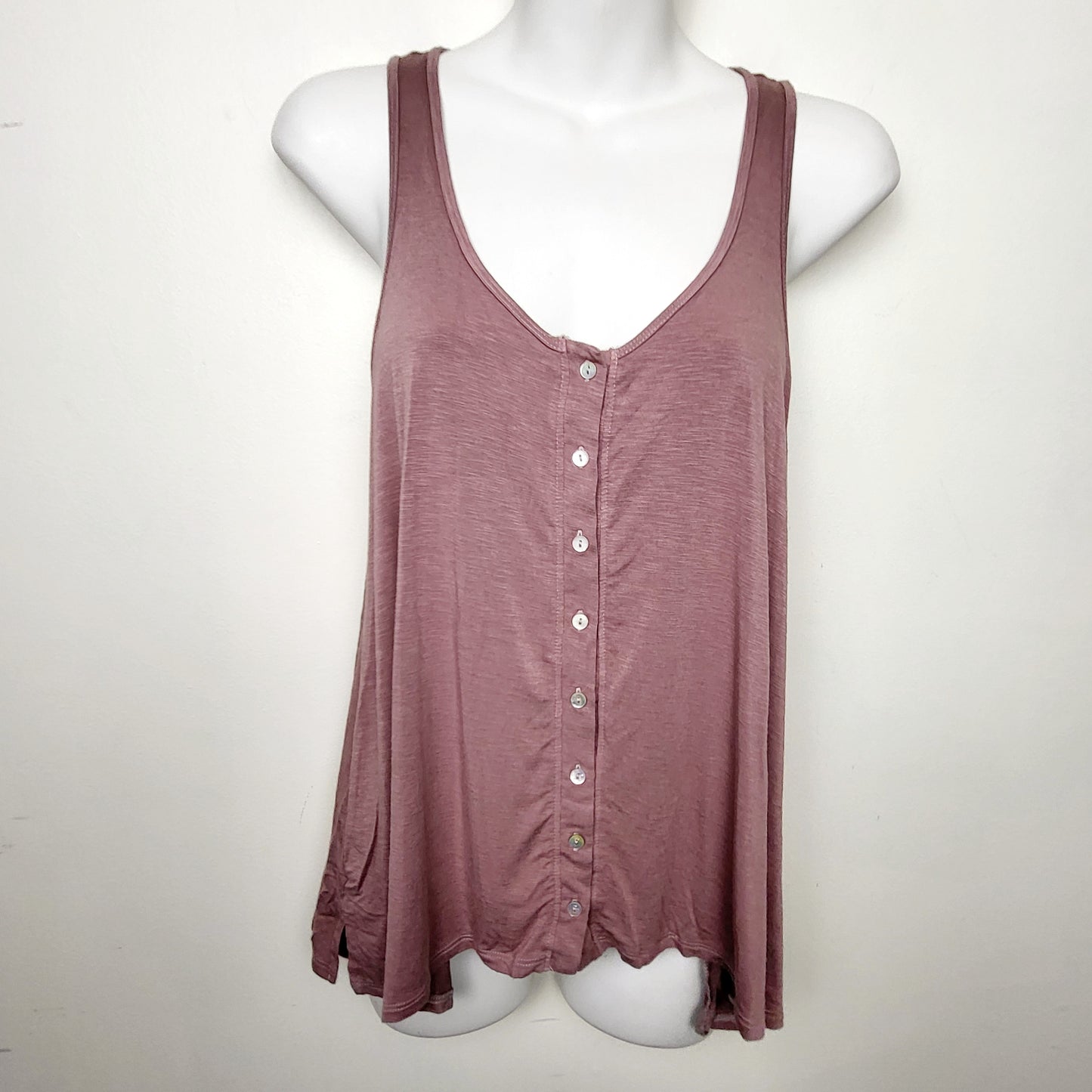 BAUB1 - American Eagle pink "Soft and Sexy" slub tank. Size small