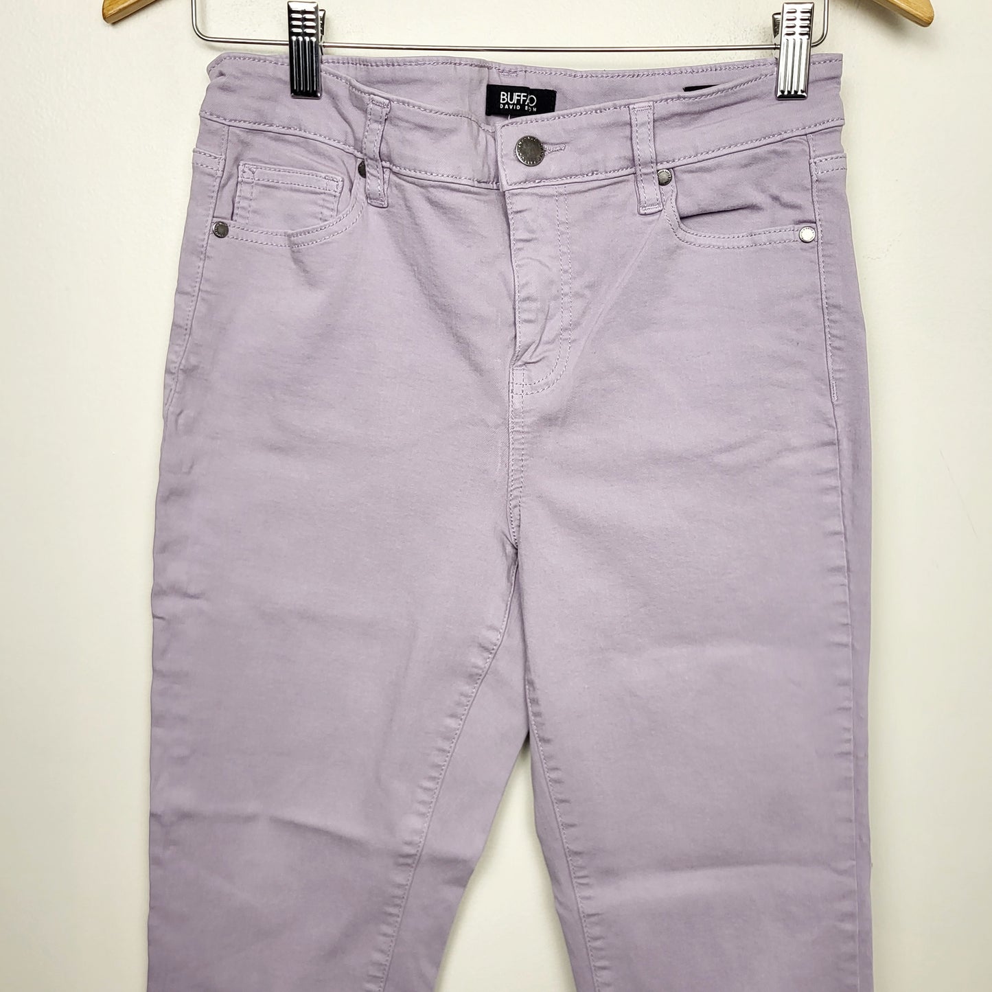 CCRT1 - Buffalo David Bitton purple high rise stretch "Aubrey" ankle grazer jeans. Size 8