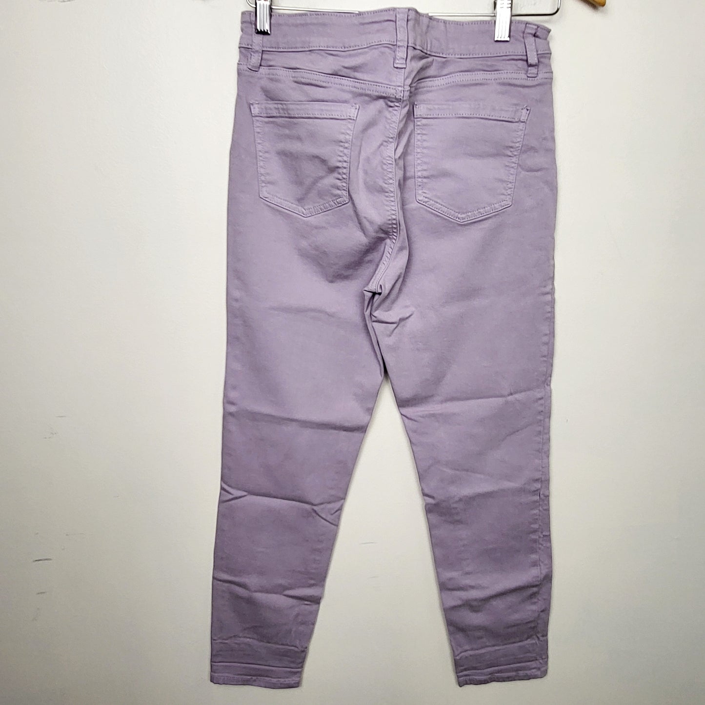 CCRT1 - Buffalo David Bitton purple high rise stretch "Aubrey" ankle grazer jeans. Size 8