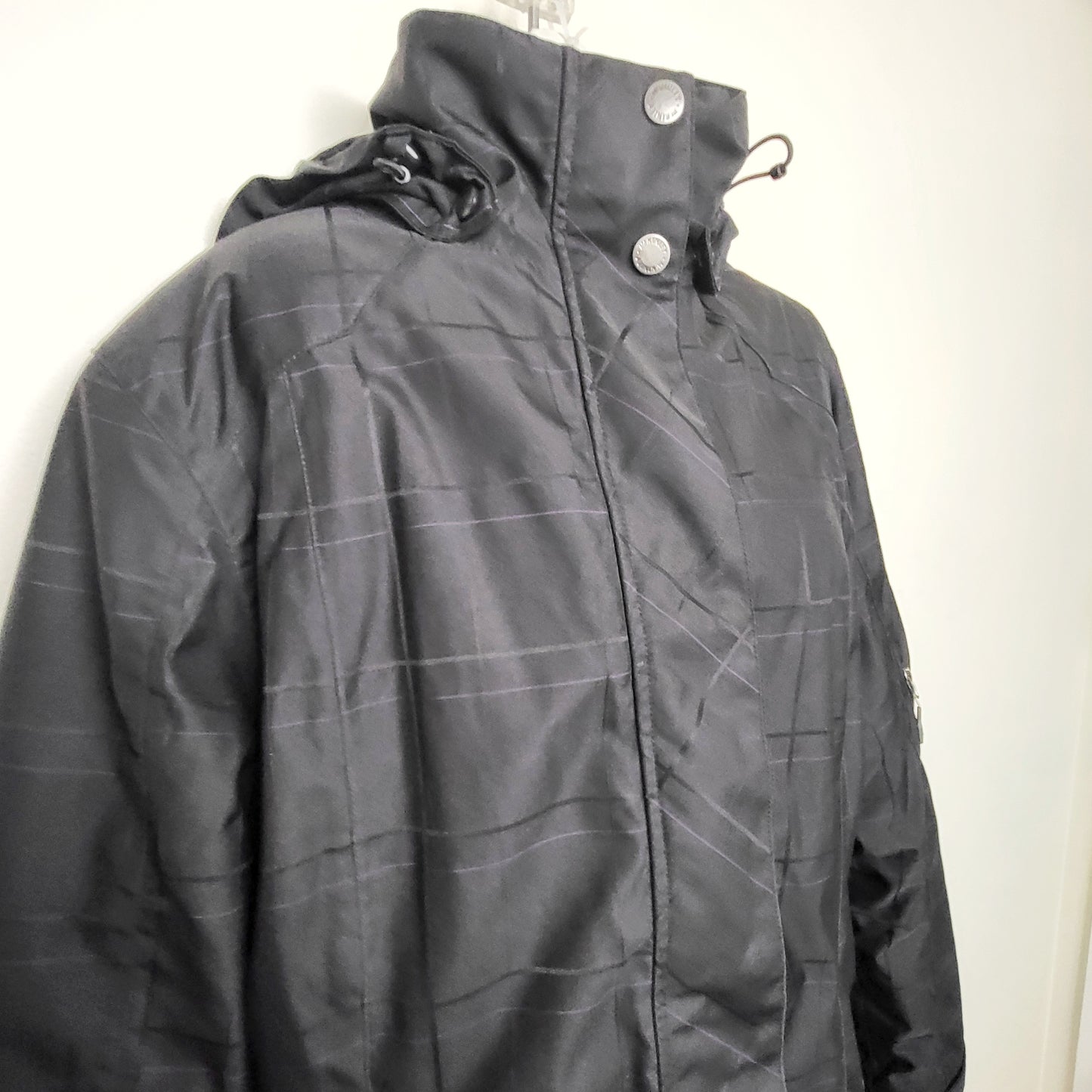 SGW1 - McKinley black plaid insulated jacket with plush lining. Size XL