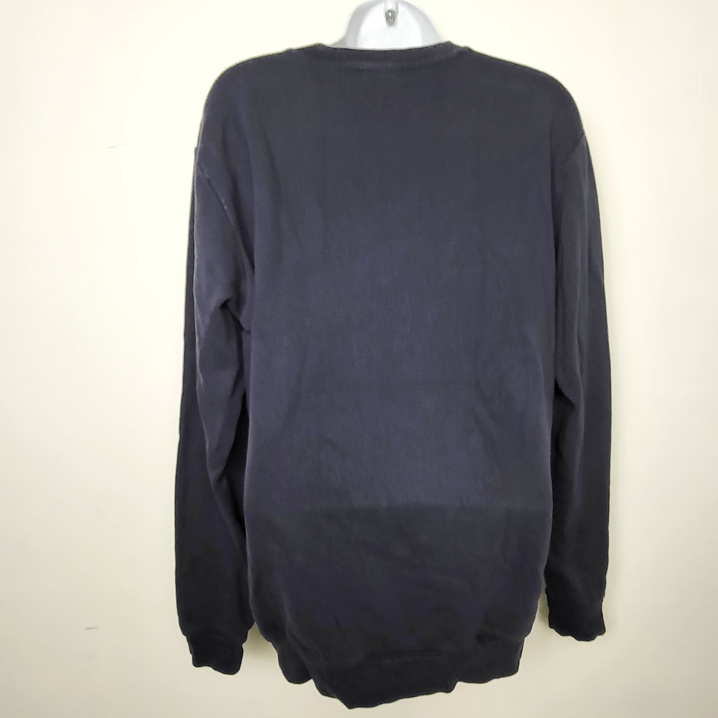 BBIN1 - Adidas navy fleecy lined sweatshirt. Men's size medium