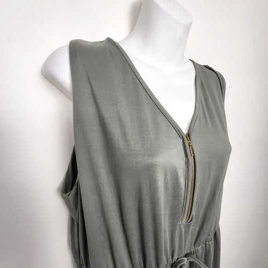 BBIN2 - Majora olive green romper. Size XL