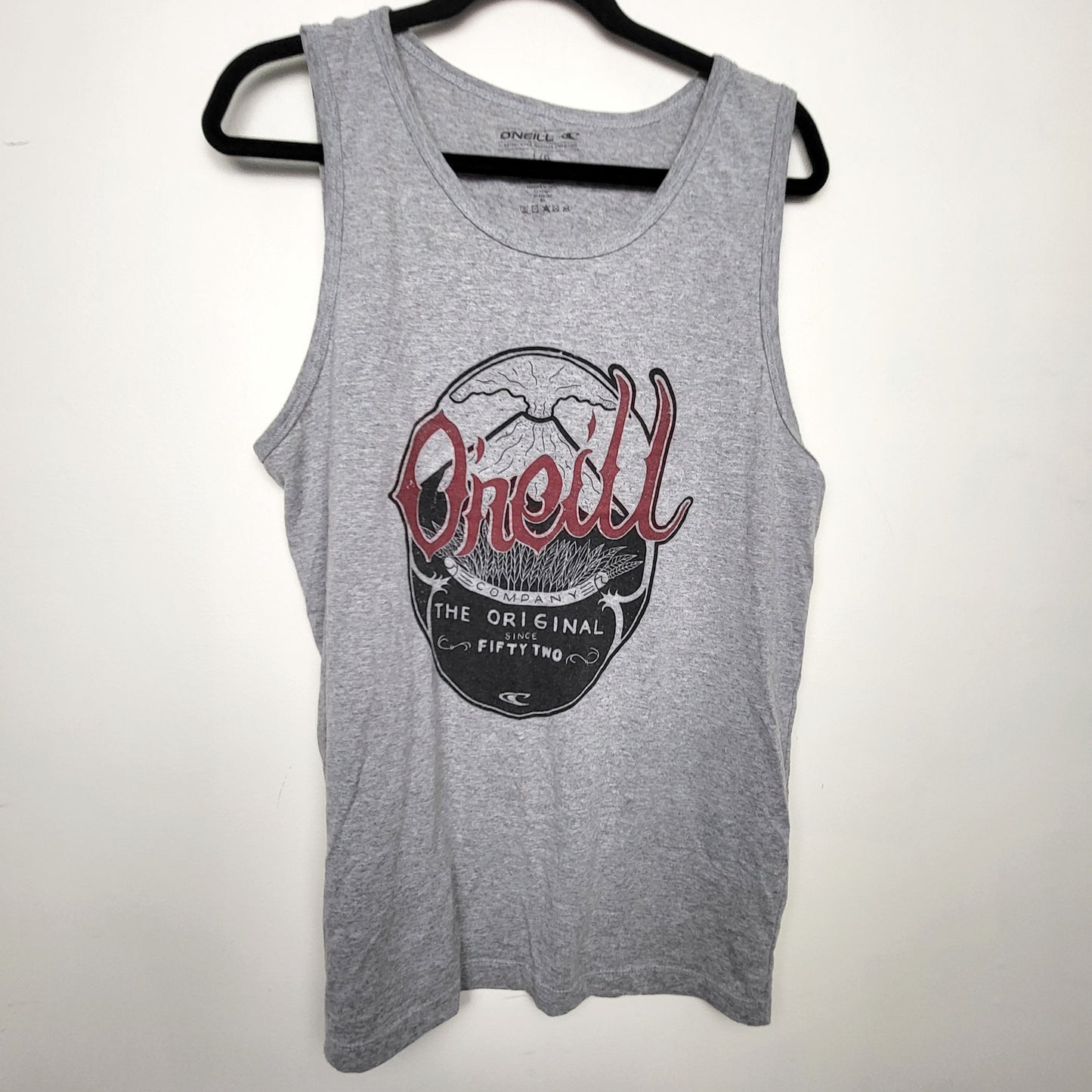 BBIN2 - O'neill grey tank top. Men's size large