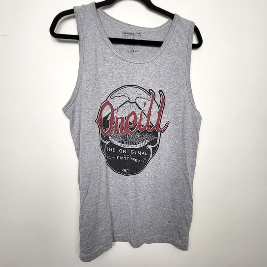 BBIN2 - O'neill grey tank top. Men's size large