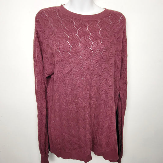 ACAR - Reitmans burgundy long sleeved sweater. Size large