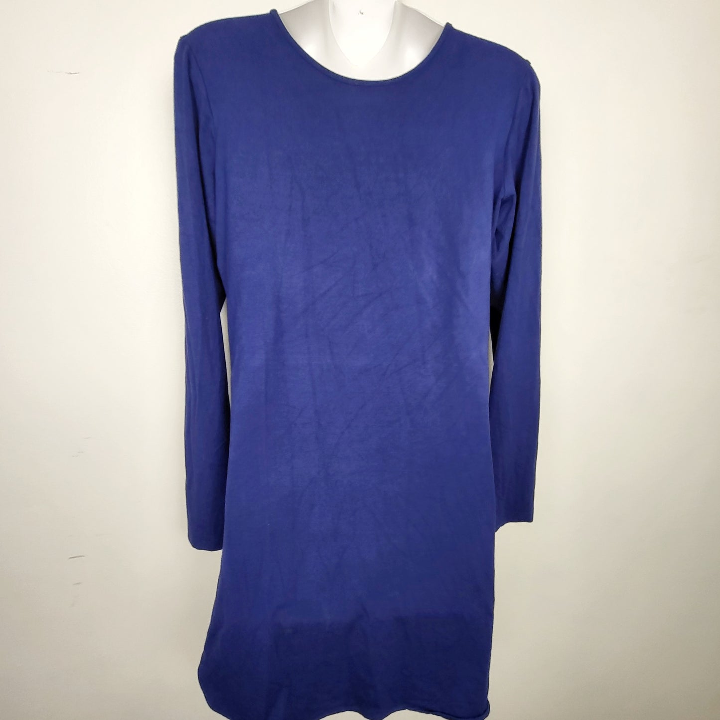 MDWY - Miik royal blue bamboo long sleeved tunic. Size small