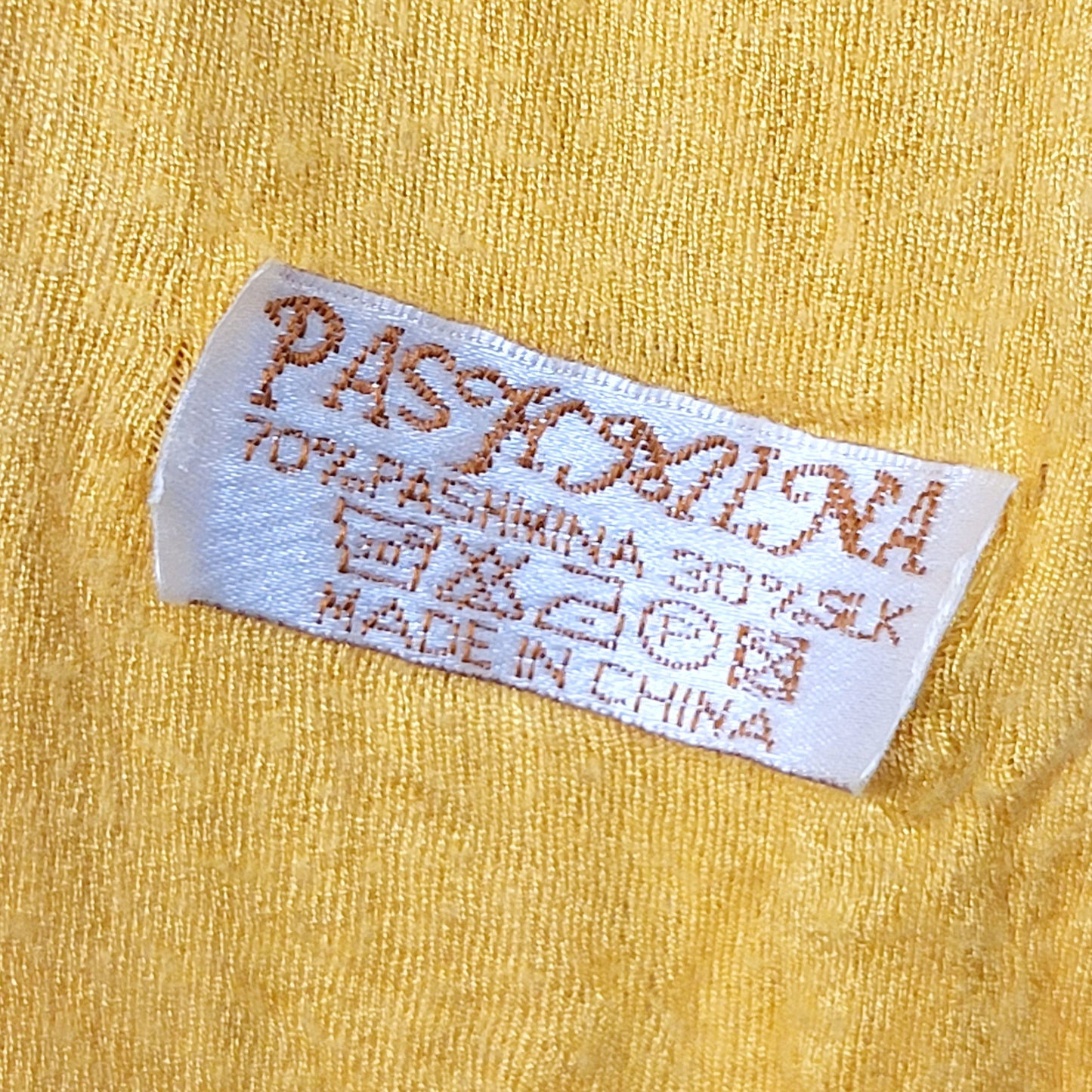 ZSFO1 - Yellow Pashmini scarf