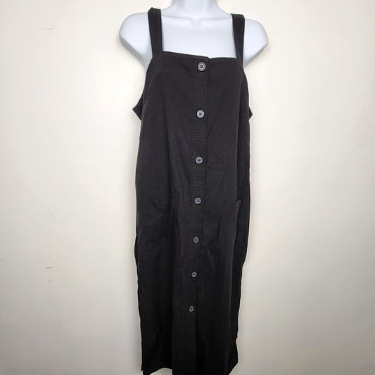 KTRC - NEW - Joe Fresh black button down sleeveless maxi dress. Size Small 🍁