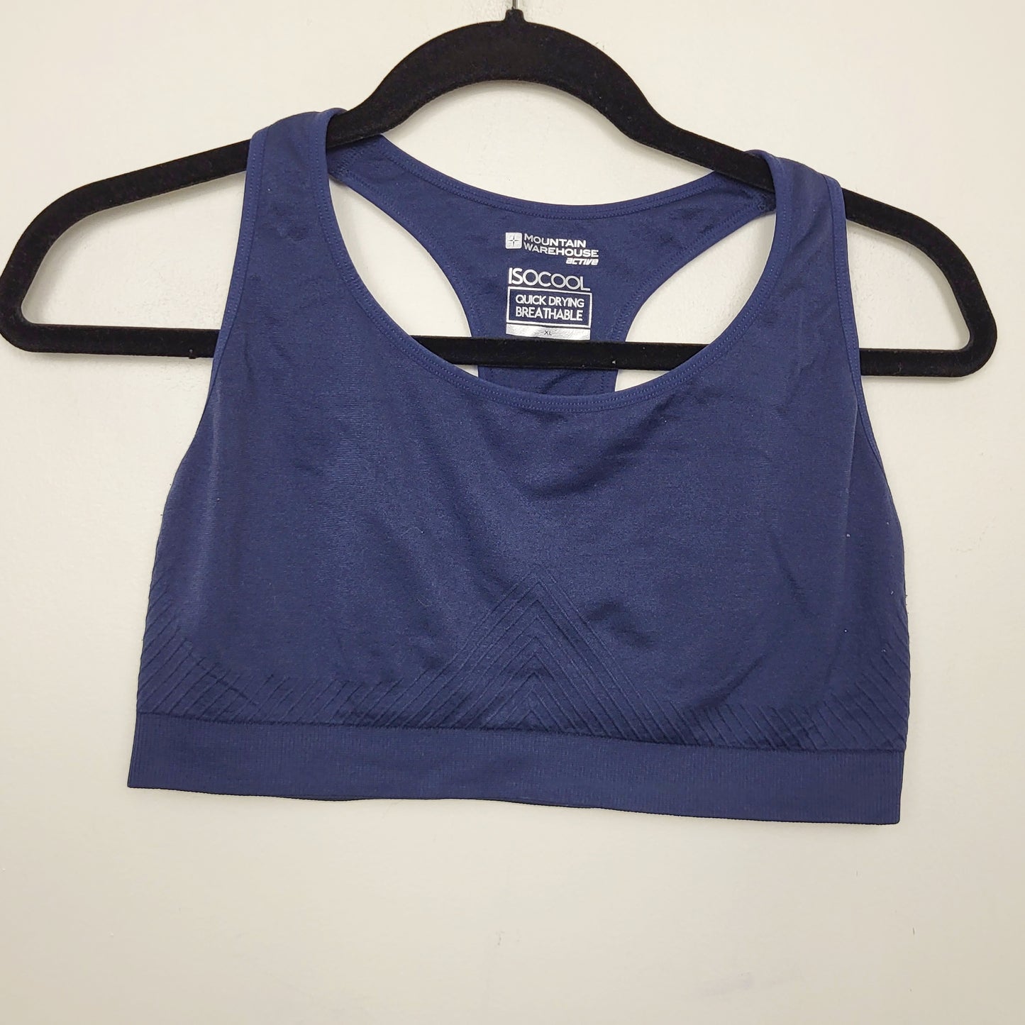 AGLL1 - Mountain Warehouse navy IsoCool sports bra. Size XL