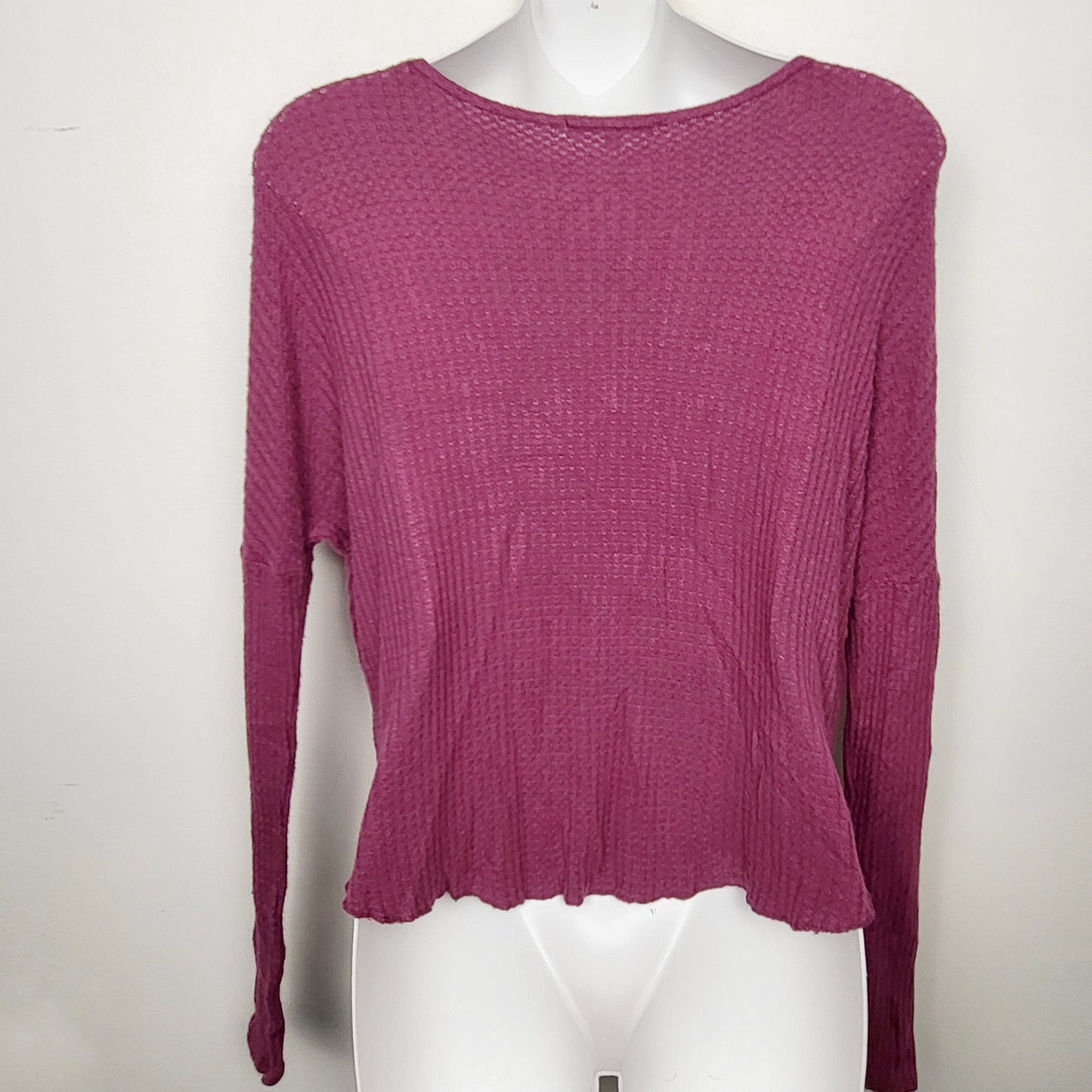 CMCRD1 - Antistar pink waffle knit top. Size XS