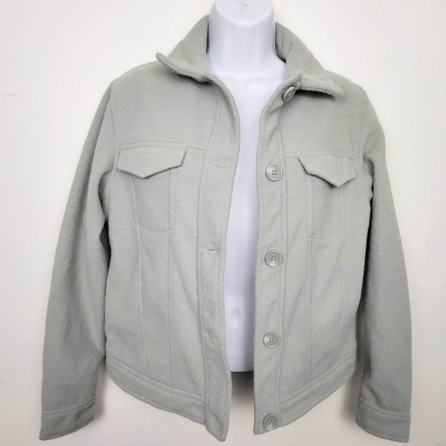 CMCRD1 - Joie Anthropologie green fleece utility jacket / shacket. Size small