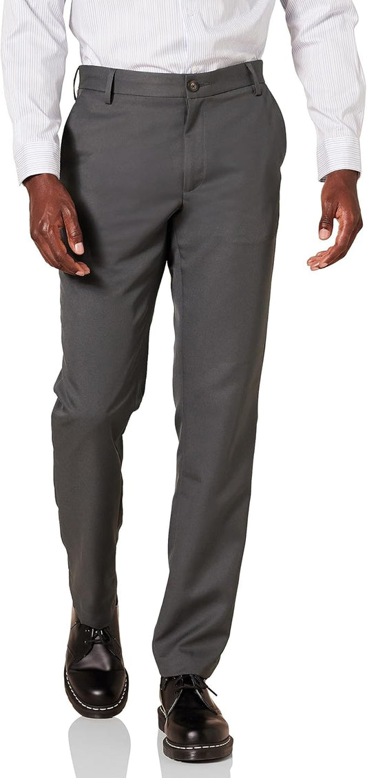 BBIN2 - Amazon Essentials Mens Men's Slim-fit Flat-Front Dress Pants. Size 34 x 34