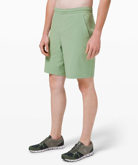 BBIN2 - Lululemon Pacebreaker shorts in willow green colour. Size 7